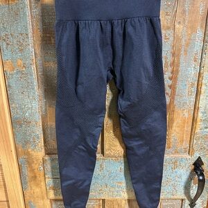 GYMSHARK SPORT SEAMLESS LEGGINGS LARGE HEAVY BLUE/IRON BLUE